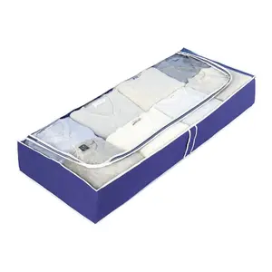 Hard clothing storage bag Wenko 103×45×16 cm PVC Blue