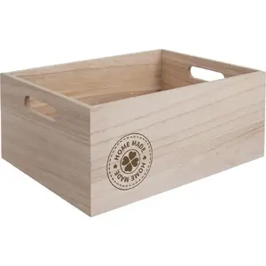 Wooden storage crate ORION HOME MADE 31x21x13 cm — box for vegetables, fruits, universal container