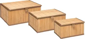 Storage basket set 3-piece 5_five, brown