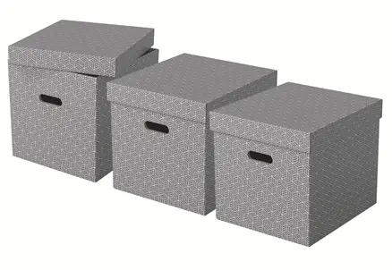 Esselte Home Storage Box Cube Pack of 3 Photo 3
