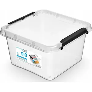 Storage Container Moxom Simple Box 9 L (290 x 290 x 165 mm) transparent