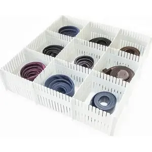 Drawer organizer set Triton 4 pcs 10x40 cm — adjustable cutting/fit inserts