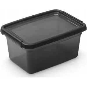 Контейнер для хранения с крышкой и зажимами 14×19×9 см, 1,5 л, Coal (0407007243 Alt)
