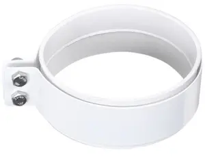 Cable tie strap SpiroFlex 100 pieces white with rubber grommet — reusable fastening bands