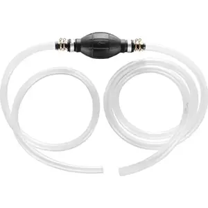 Fuel siphon hose with hand pump (pear bulb), Amio, 2 m