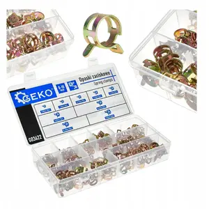 Saites GEKO komplekts 135 gab., skavas 8–18 mm, iepakojumā 25