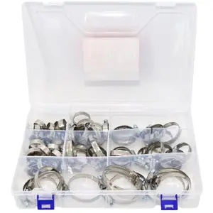 Hose Clamp AWTools AW14025 set of 50 W2 stainless steel adjustable saddle clamps