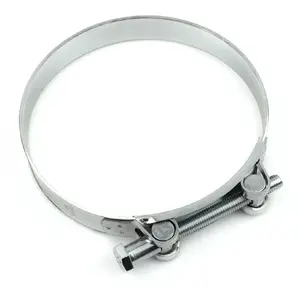 Steel clamp band GEKO GBS W1 140–148 mm (pack 10/40) — adjustable hose/clamp