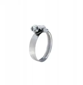 Stainless steel worm gear hose clamp AWTools AW14031 W4 size 8–12 mm, pack of 25