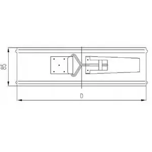 Hose clamp SpiroFlex 150/200 galvanized steel band, model SX-KW150/200OP