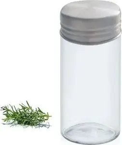 Spice Jar Kuchenprofi KU-2603000000, glass body with stainless steel lid, 4 × 9.5 cm