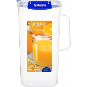 Pārtikas trauks sistema Juice Klip it Plus 2L — 2 litru hermētisks uzglabāšanas trauks