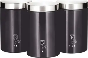 Набор кухонных контейнеров berlinger haus BH-6718 — герметичные емкости для хранения продуктов в шкафу и холодильнике