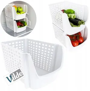 Vilde vegetable and fruit container white 29×21×16 cm plastic storage box