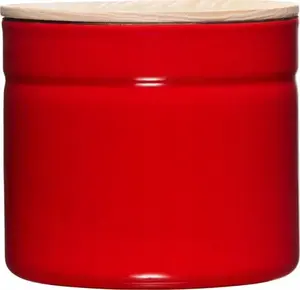 Kitchen container RIESS Fresh Tomato with wooden lid, 1.3 L