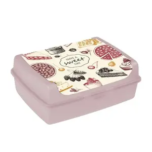 Контейнер для еды MPL Power click-box midi 1 л Carla «Sweet day» 17×13×7 см розовый
