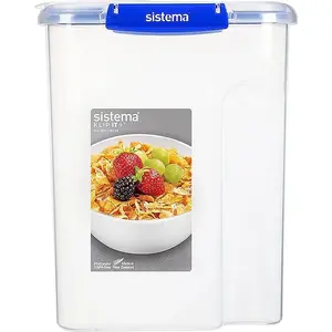 Pārtikas trauks sistema Cereal Klip it Plus 402L, gaisa necaurlaidīgs plastmasas trauks graudaugiem un sausiem produktiem