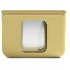 Wamar-Sosenka QUADRO yellow container size S – small medical/waste storage, compact plastic bin