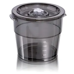 Pārtikas uzglabāšanas trauks MAGIC ACO1002 — apaļš 4 L, augstums 195 mm, diametrs 23 cm, pelēks