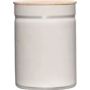 Кухонный контейнер RIESS R-2175-211 с деревянной крышкой, 2,2 л, светло‑серый