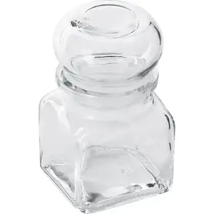 Glass spice jar ORION 120 ml, universal container for spices