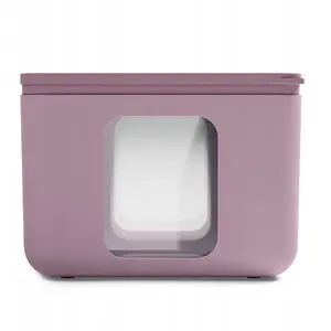 Container set Wamar-Sosenka QUADRO, purple — multi-compartment storage containers (set)