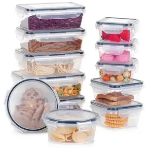 Food storage container set Vilde 12-piece with lids and seals (model 229158)