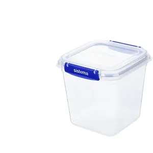 Food container systema sistema Square Klip it Plus 2.5L – airtight reusable plastic lunch box, 2.5 liters