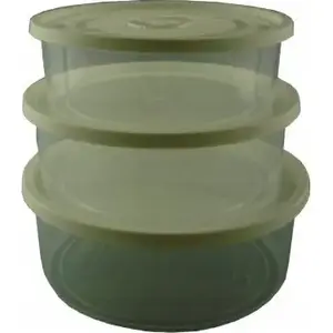 Katex Multibox set — round food storage containers 750 ml, 1000 ml, 1500 ml
