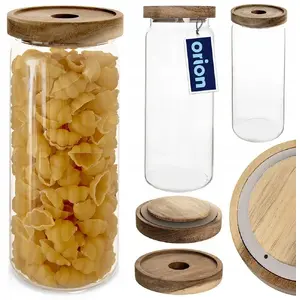 Стеклянный контейнер для продуктов с крышкой и уплотнителем, Lumarko ORI_154504 — 1,6 л