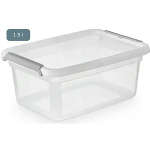 Storage Container Moxom BaseStore MOXOM OR-2242, 140×190×90 mm, 1.5 L, transparent
