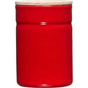 Kitchen storage jar RIESS Fresh Tomato with wooden lid 0.5 L