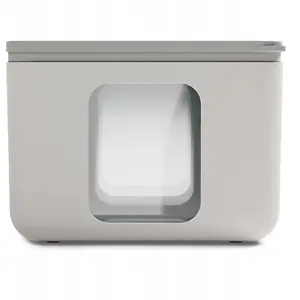 Storage container set plast team QUADRO BP-CN020-5MD-SET-SL, gray — multi-size household organizers