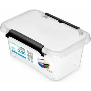 Taisnstūra plastmasas trauks ORPLAST Simple Box 1122 0,5 l