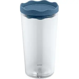 Контейнер для еды Koziol Round Mug 1 л, синий прозрачный, высота 214 мм, диаметр 11 см