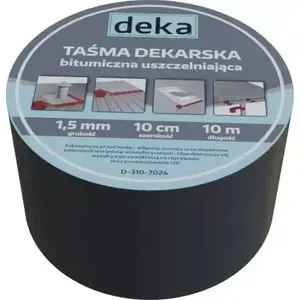 Blīvējuma lenta Deka AluButyl jumtam 10 cm x 10 m, brūna