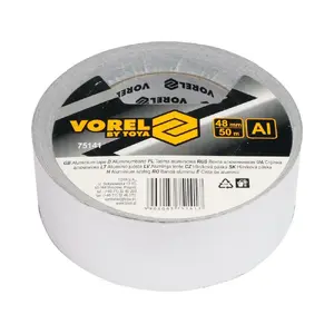 Līmplēve Vorel 75141, alumīnija pamatne, 50 m × 48 mm