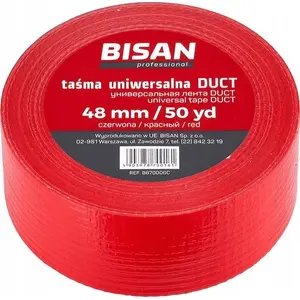 Universal Duct Tape Bisan 48 mm × 50 m, red, roll