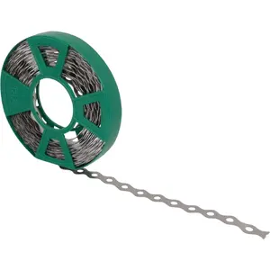 Montāžas tērauda lente Walraven 10 m, 12 x 0,8 mm ruļļa veidā