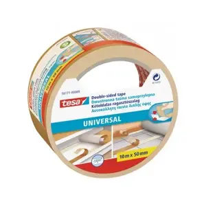 Divpusēja līmlente paklājiem Tesa H5617109 50 mm x 10 m — universāla