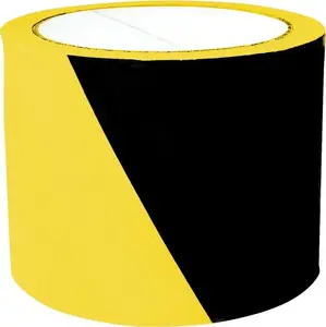 Warning Tape 75 mm x 100 m, yellow-black, No name