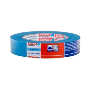 Krāsošanas maskējošā lente Tesa H0443515 25 mm x 50 m zilā — āra lietošanai