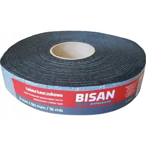 Rubber Tape Bisan TAŚMA KAUCZUKOWA 3mm x 50mm x 15m — Bisan Z6B870020