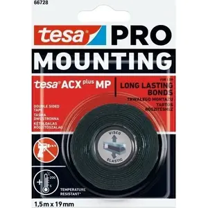 Клейкая лента Tesa ACXplus 66728 профессиональная монтажная 1,5 м × 19 мм