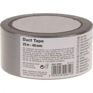 Tesa remontlente sudraba 10 m x 48 mm H0835000 — auduma pamatne, ūdensnecaurlaidīga