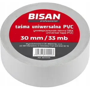 PVC Utility Tape Bisan 30 mm x 33 m — universal adhesive tape for general use