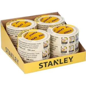 Maskēšanas lente STANLEY 3,6 cm x 50 m — krāsotāja līmlente