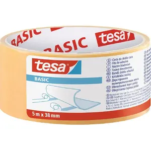 Abpusēja līmlente Tesa Basic 38 mm x 5 m, vispārējai lietošanai