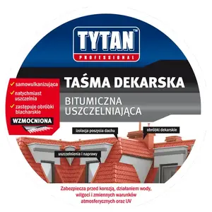 Tytan jumta hermēšanas līmlente sudraba 10 cm x 10 m, pašlīmējoša remonta un blīvējuma lente