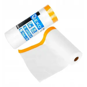 Paint masking film with washi tape GEKO 110 cm x 20 m / 16 mm